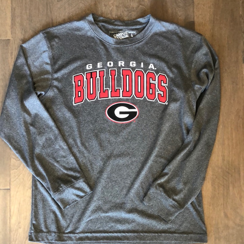 Georgia Bulldogs UGA Campus Heritage L/S performance Shirt Youth Large 16-18